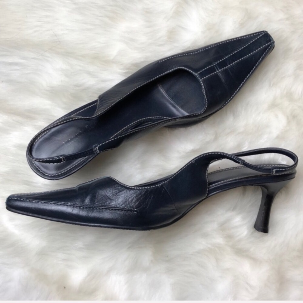 Karen Scott Navy Majestic Sling Back Heels